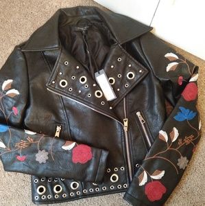 New Romeo + Juliet couture jacket vegan leather